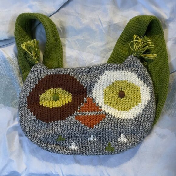 BLABLA KIDS Handknit WINK THE OWL BACKPACK - Picture 1 of 4
